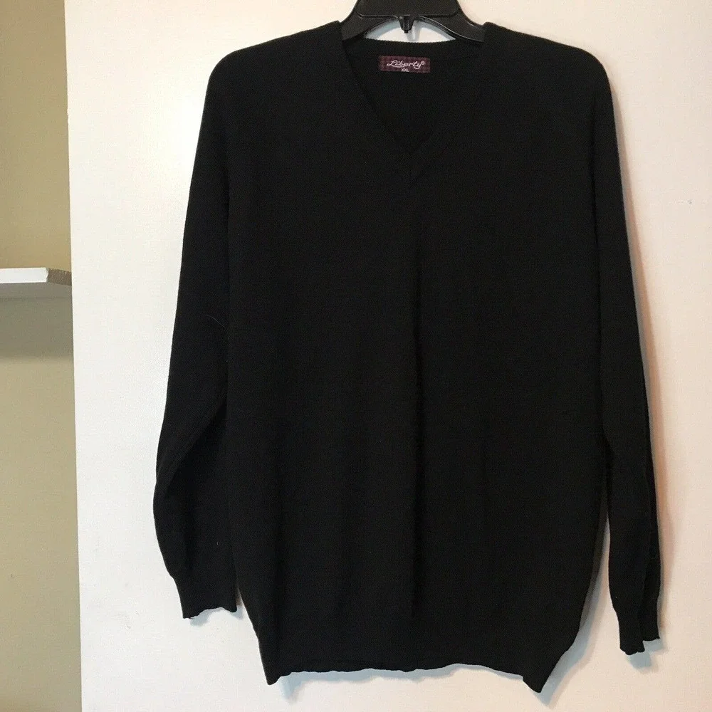 Liberty Sweater V-Neck Long Sleeve SzXXL Wool Blend Pre-Owned